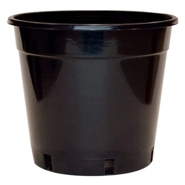 Black garden pot