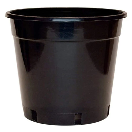 Black garden pot
