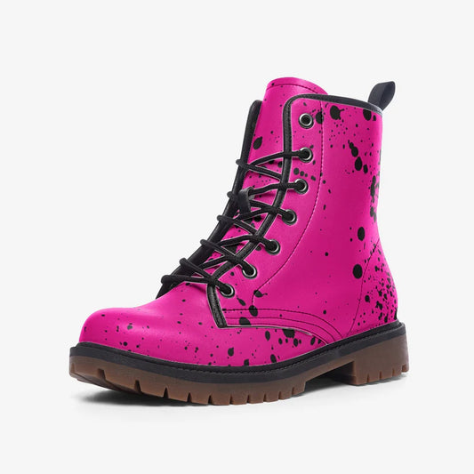 Boots - Hot Pink & Black