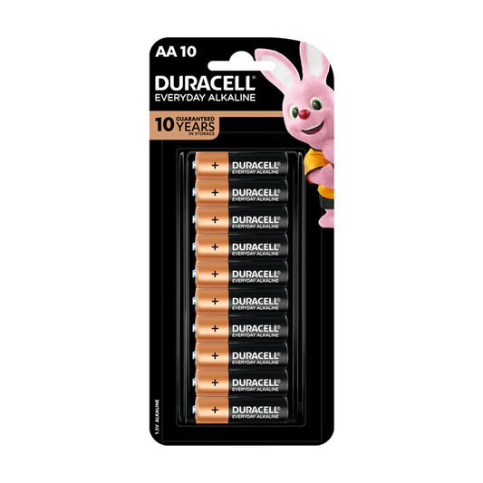 DURACELL PK10 AA BATTERIES