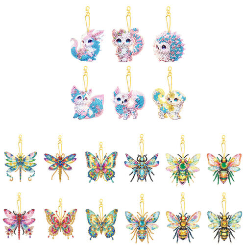 Diamond Art Keyring Acrylic Alpha-Mix