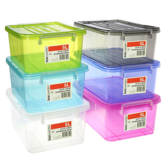 STORAGE BOX 5L 6 ASSTD