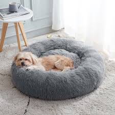 Calming Donut Bed 50x50x16cm 400gram Navy 3 Tan 3 Grey 2