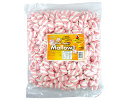 Pink & White Twist Mallow 800g x 8